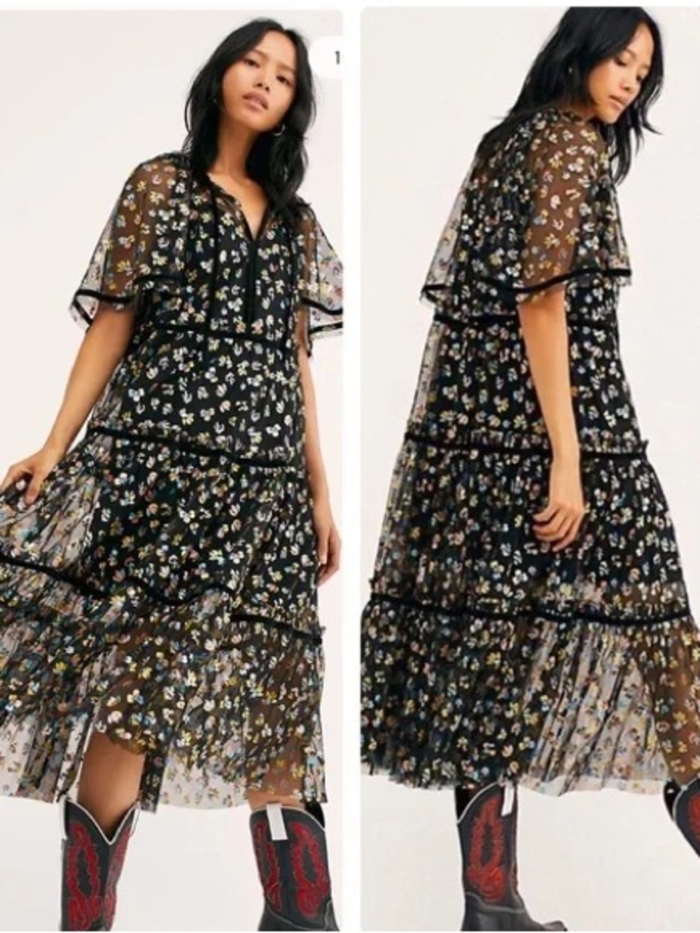 FREE PEOPLE Practical Magic Midi Dress
